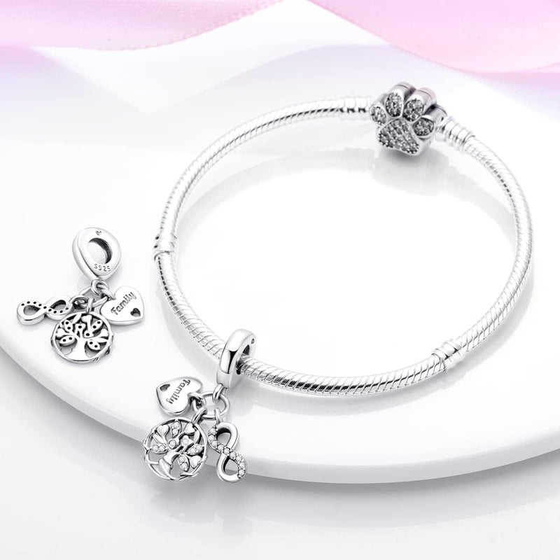 MULA 925 Sterling Silver Charms for Bracelets and Necklaces Butterfly Beads Dangle Pendants Jewelry Charms for Women - Image 2